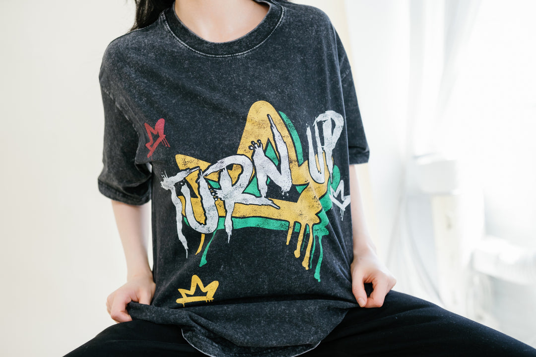 Vintage Turn Up Tee Big Crown