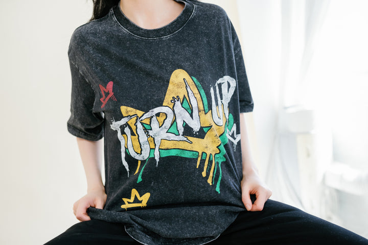 Vintage Turn Up Tee Big Crown