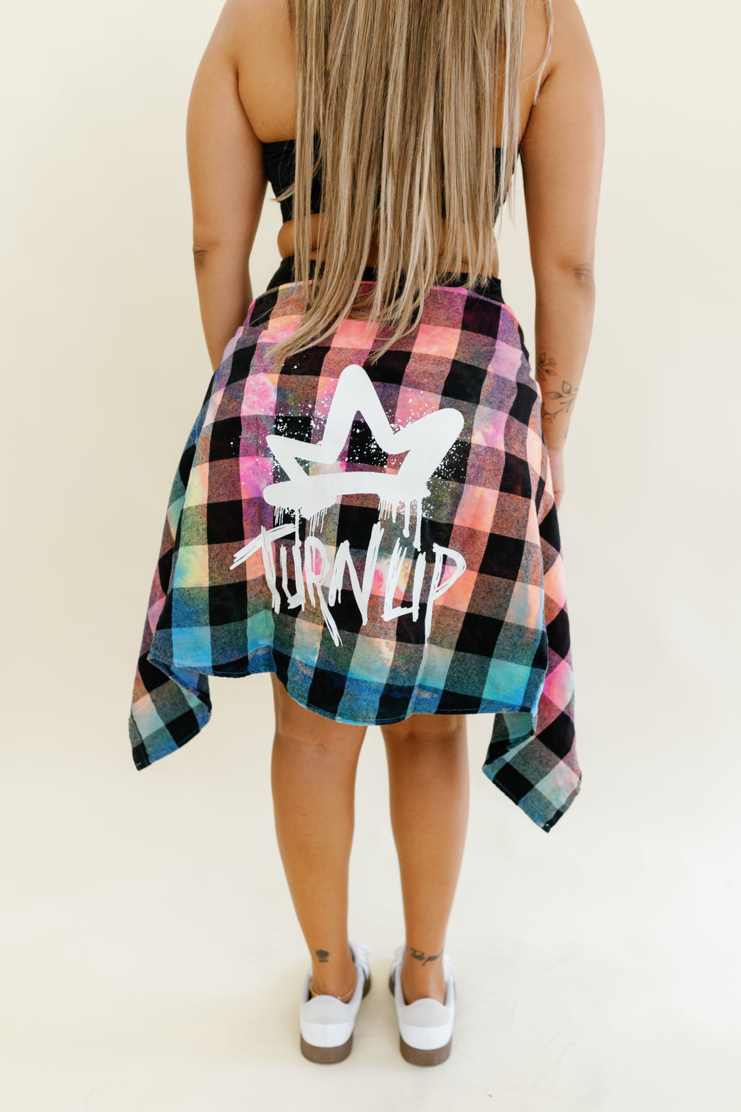 Neon Tie Dye Flannel